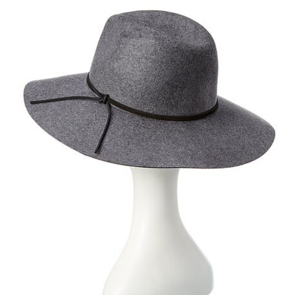 Phenix Wide Brim Wool And Leather Fedora